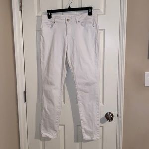 LOFT White Curvy Skinny Jeans Size 12